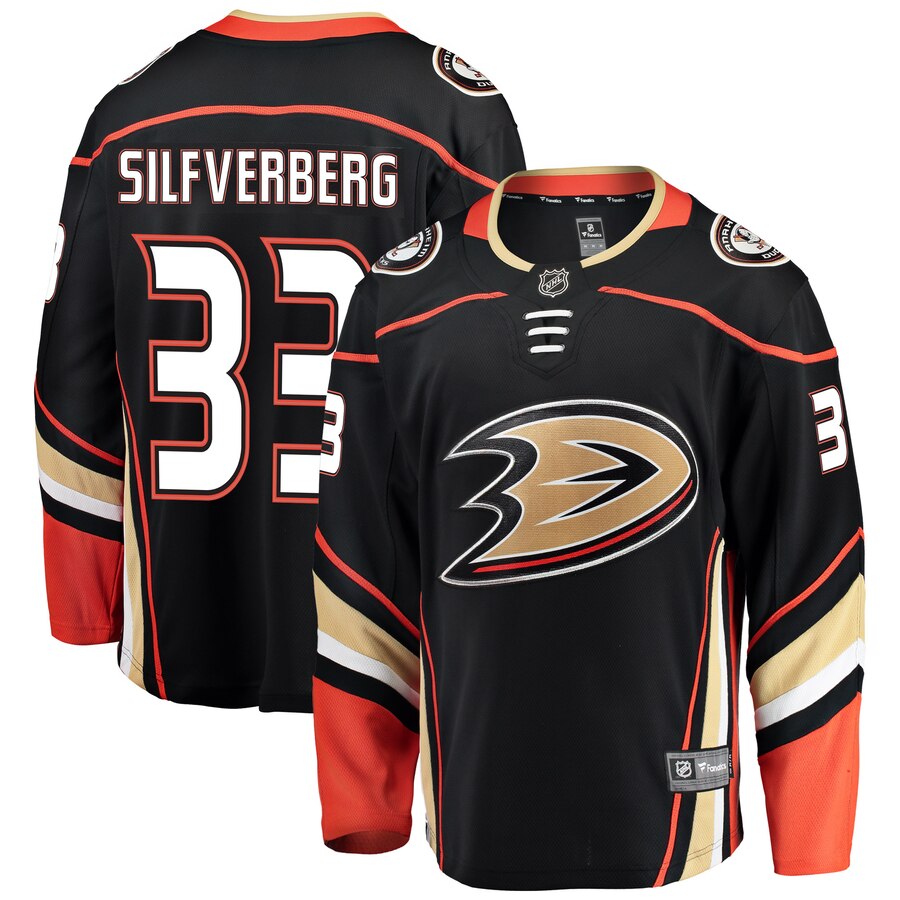 Jakob Silfverberg Anaheim Ducks Fanatics Branded Youth Breakaway Player Jersey Black