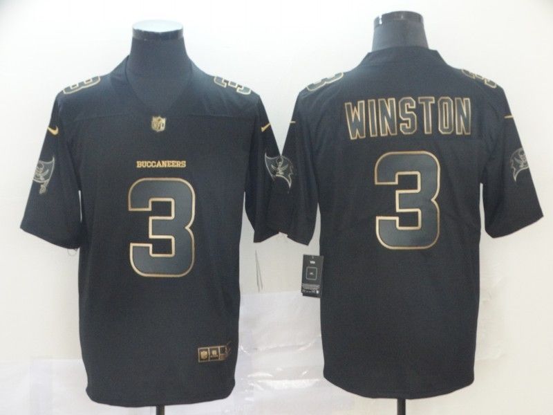 Jameis Winston 3 Tampa Bay Buccaneers Nfl Explosion Legendary Gold Black Jersey