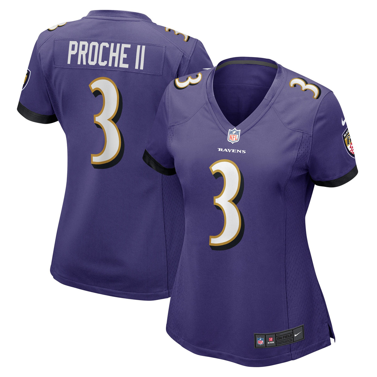 James Proche Ii Baltimore Ravens Nike Womens Team Game Player Jersey Purple