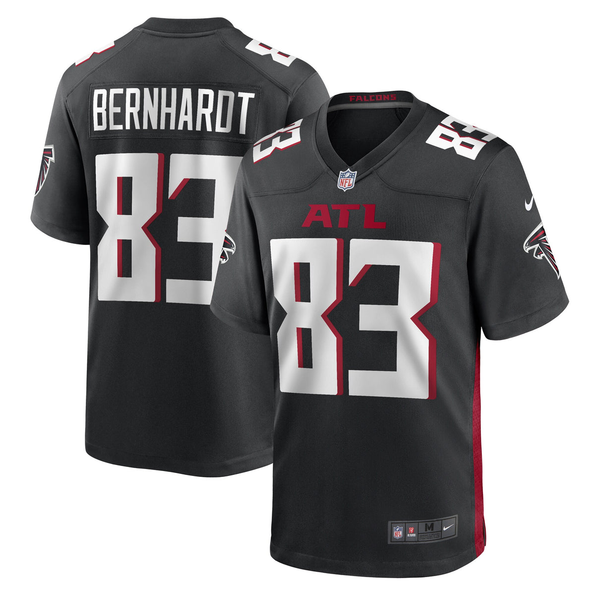 Jared Bernhardt Atlanta Falcons Nike Game Player Jersey Black