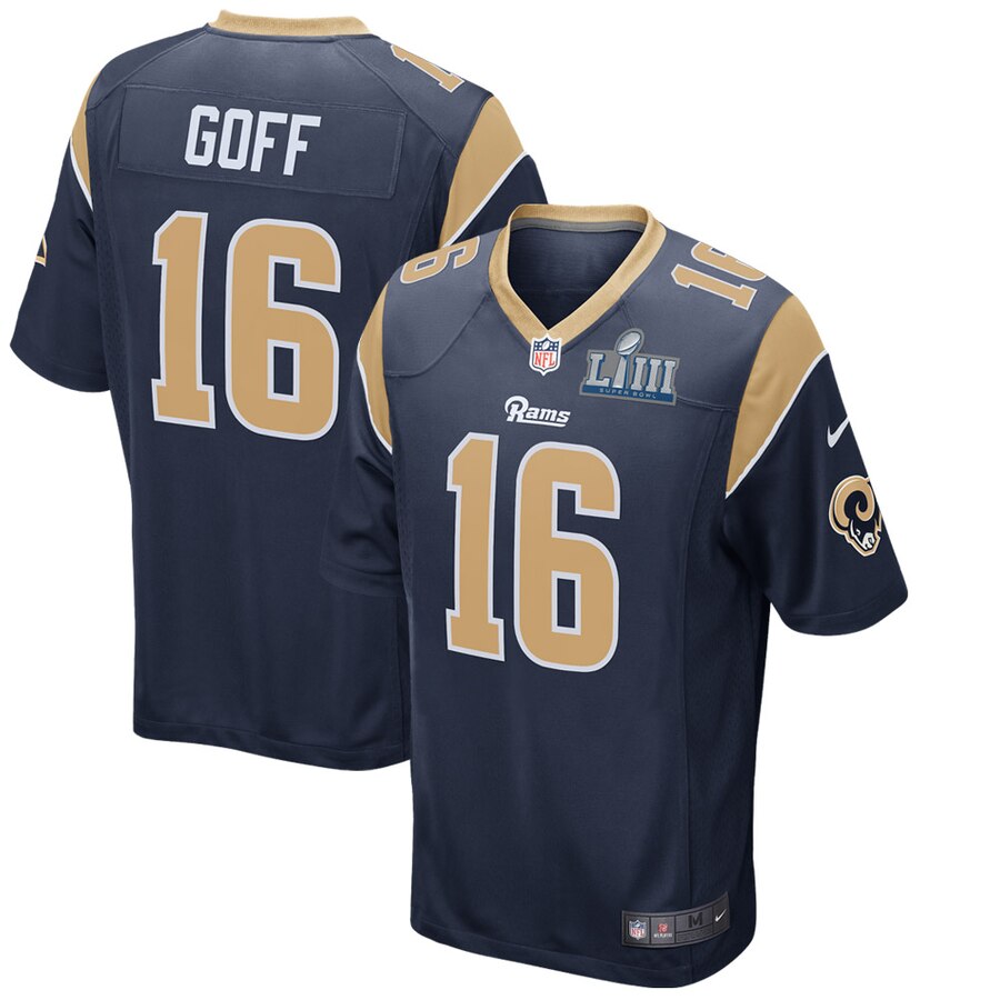 Jared Goff Los Angeles Rams Nike Super Bowl Liii Bound Game Jersey Navy