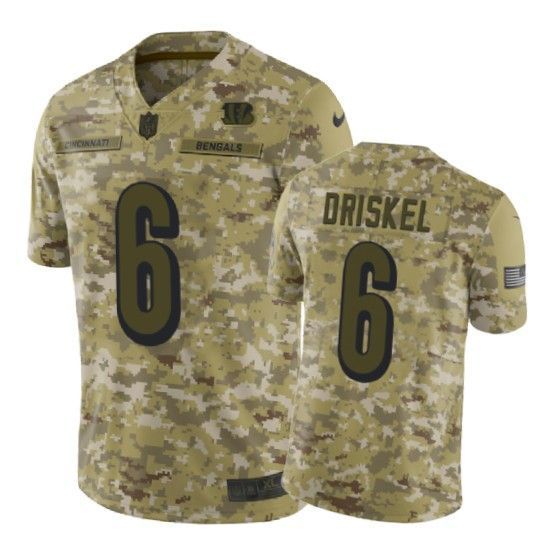Jeff Driskel Jersey Nfl Camo Cincinnati Bengals