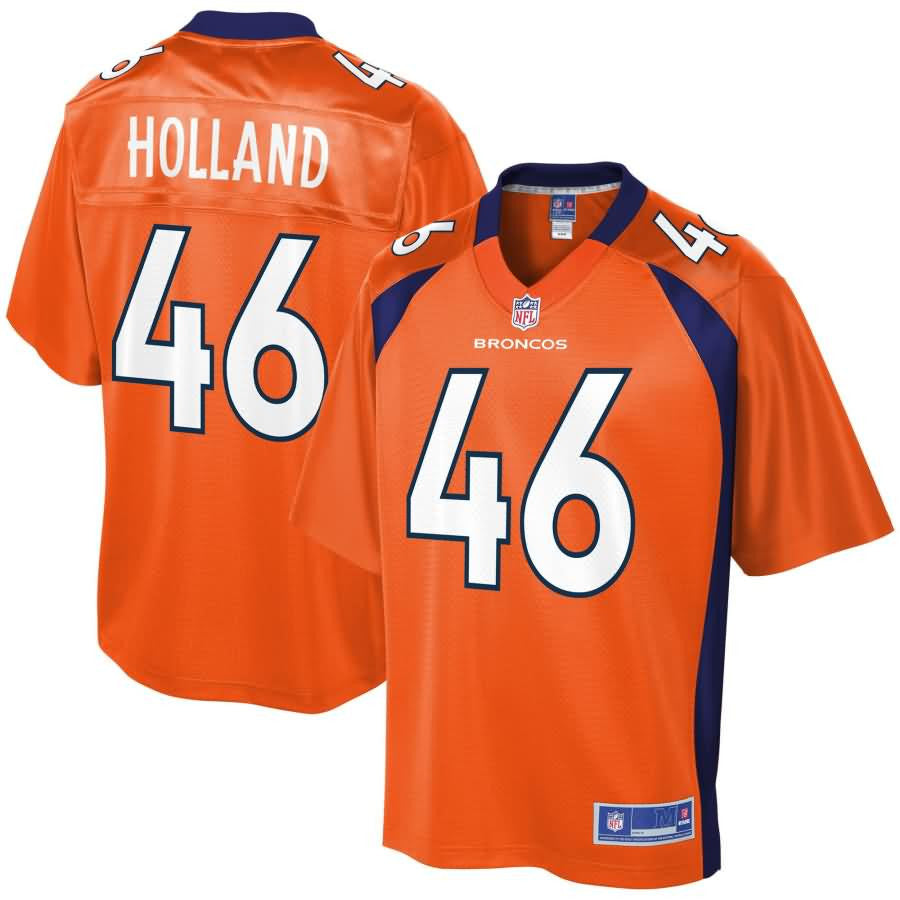 Jeff Holland Denver Broncos Nfl Pro Line Player Jersey Orange