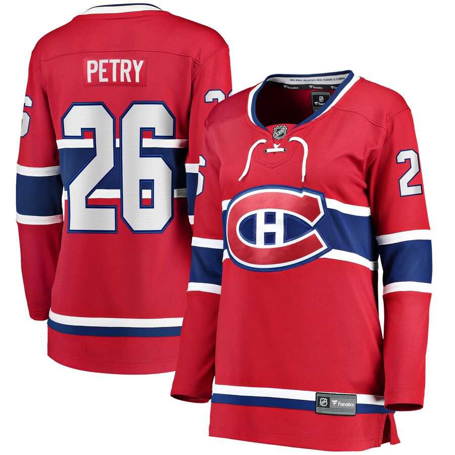 Jeff Petry Montreal Canadiens Fanatics Branded Womens Home Breakaway Player Jersey Red