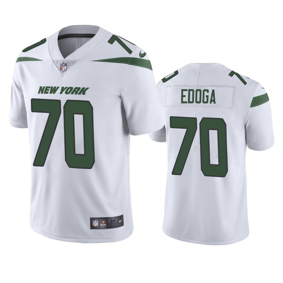 Jets Chuma Edoga Vapor Limited White Jersey