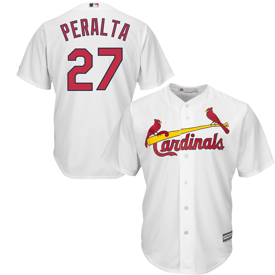 Jhonny Peralta St Louis Cardinals Majestic Official Cool Base Player Jersey White