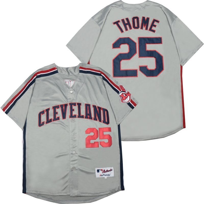 Jim Thome 25 2020 Mlb Grey Jersey
