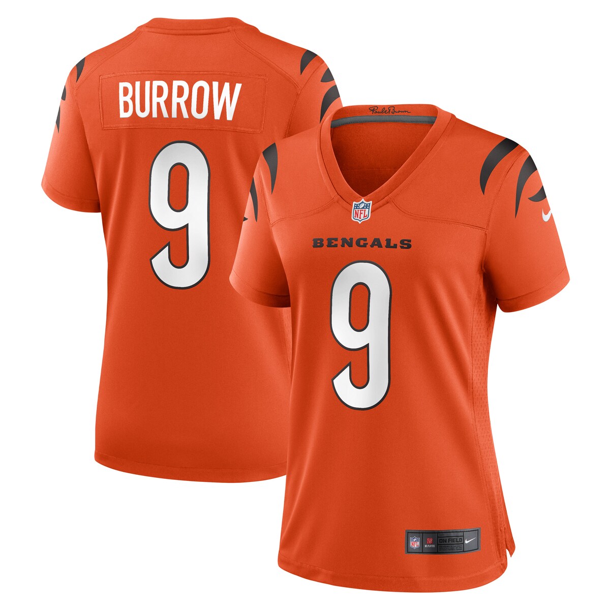 Joe Burrow Cincinnati Bengals Nike Womens Game Jersey Orange