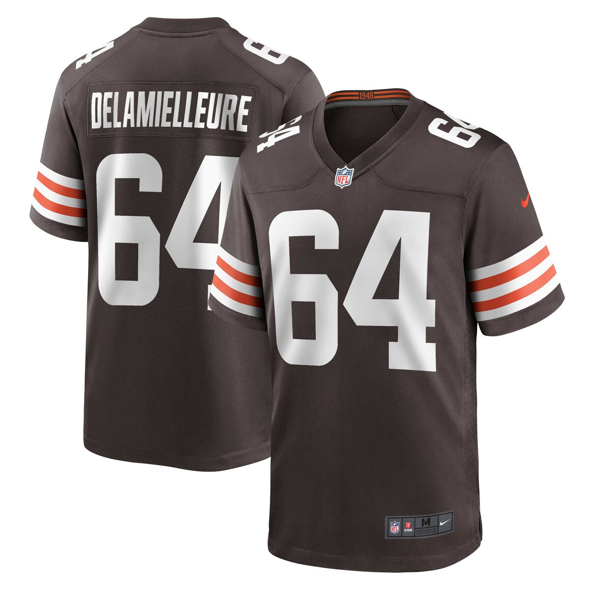 Joe Delamielleure Cleveland Browns Nike Game Retired Player Jersey Brown