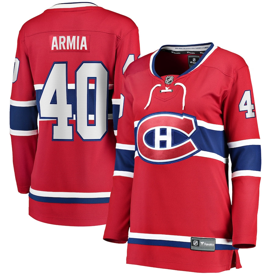 Joel Armia Montreal Canadiens Fanatics Branded Womens Home Breakaway Player Jersey Red
