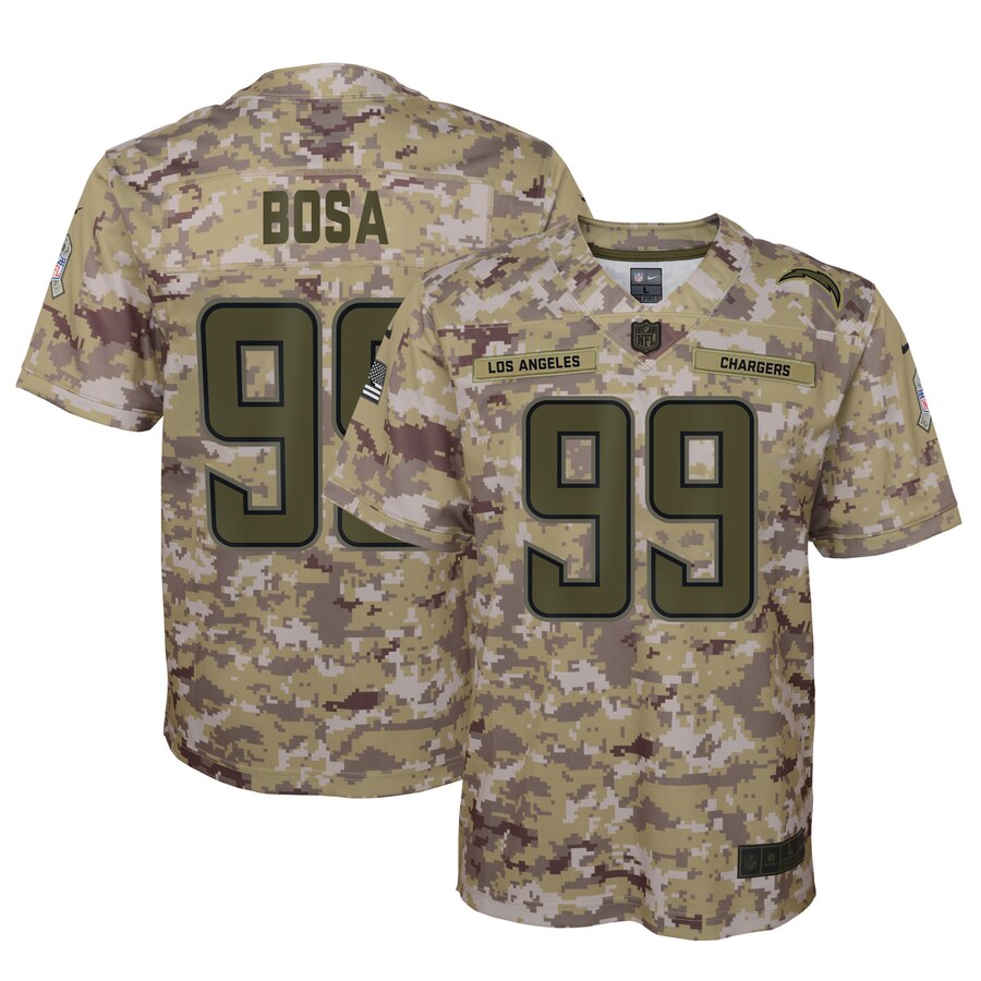 Joey Bosa Los Angeles Chargers Nike Youth Salute To Service Game Jersey Camo