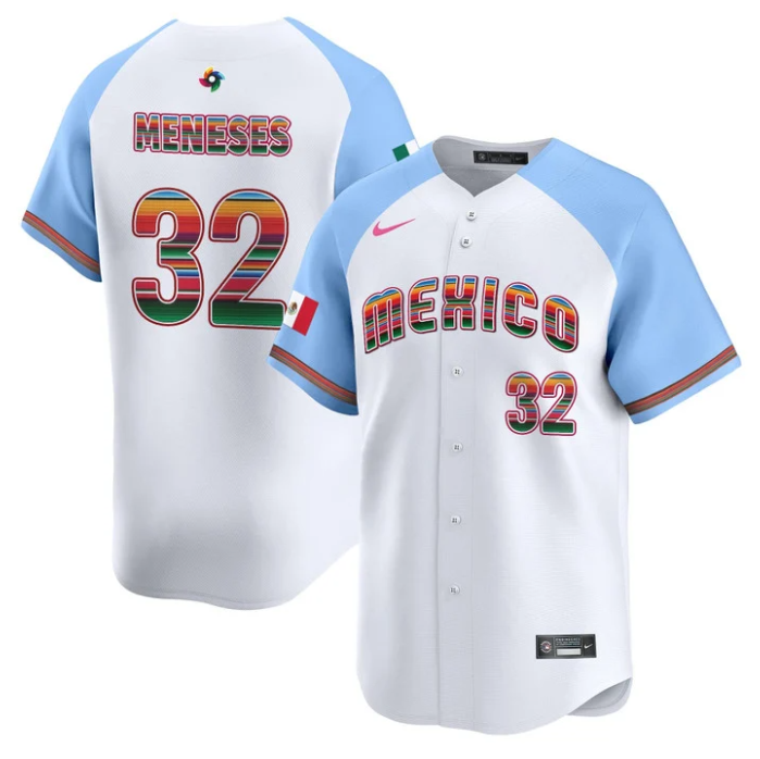 Joey Meneses Jersey #32 Team Mexico 2026 World Baseball Serape Edition Stitched
