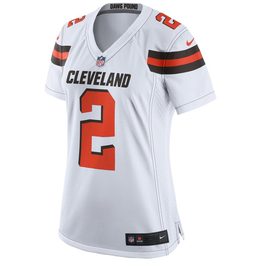 Johnny Manziel Cleveland Browns Nike Womens Game Jersey White