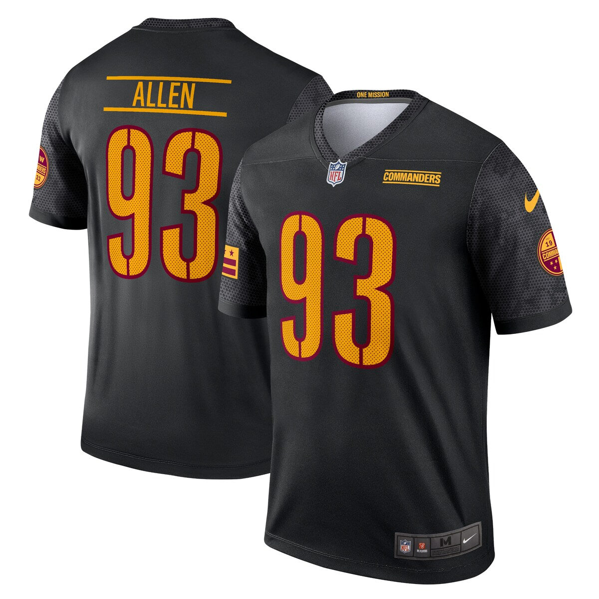 Jonathan Allen Washington Commanders Nike Alternate Legend Jersey Black