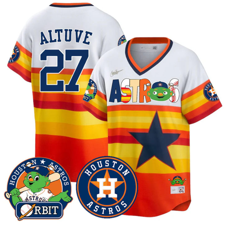 Jos Altuve Jersey #27 Houston Astros Orbit Vapor Premier Limited Stitched