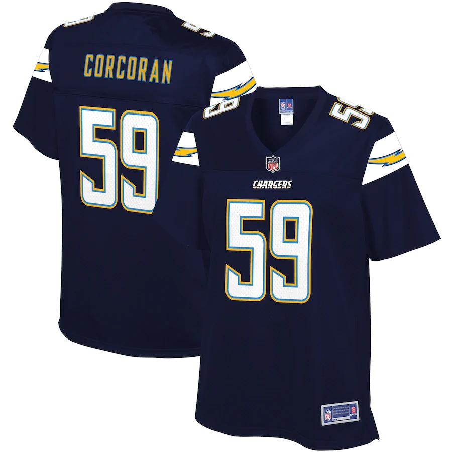 Josh Corcoran Los Angeles Chargers Nfl Pro Line Womens Team Player Jersey Navy