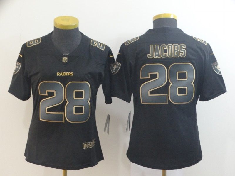Josh Jacobs 289 Oakland Raiders Nfl Explosion Legendary Gold Black Jersey