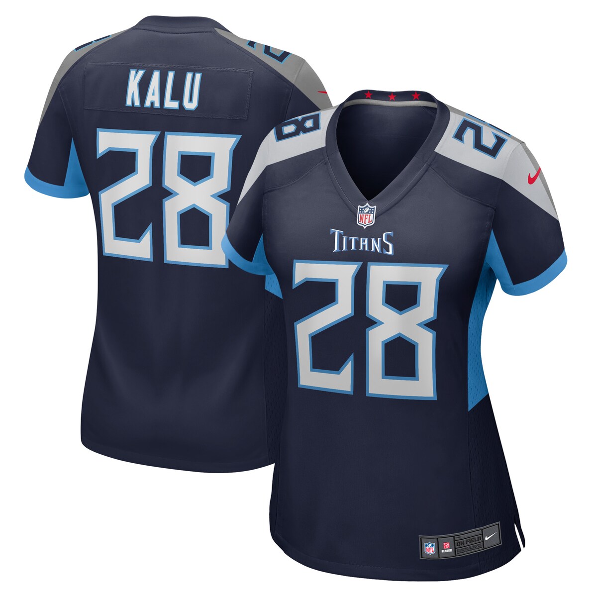 Joshua Kalu Tennessee Titans Nike Womens Game Player Jersey Navy