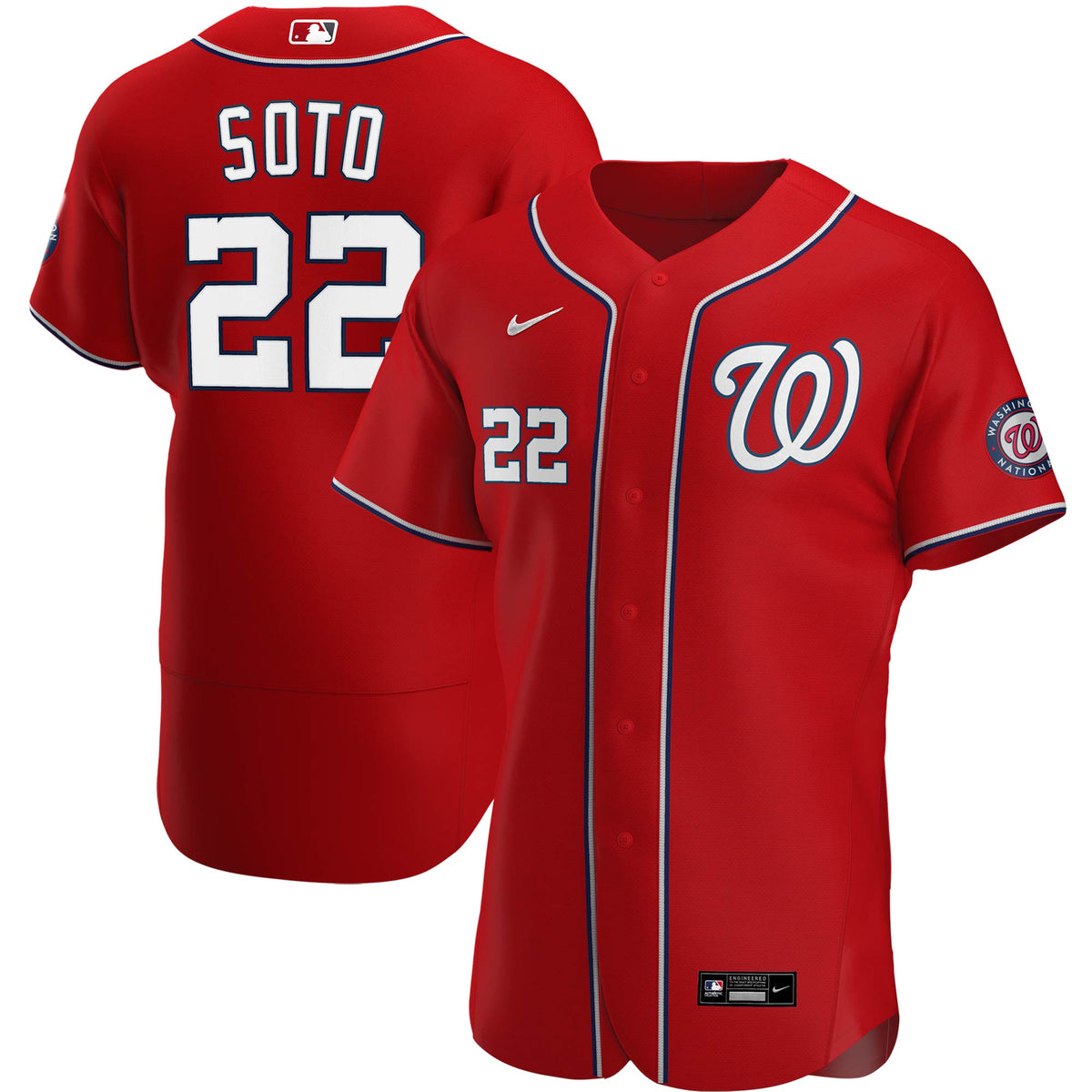 Juan Soto Washington Nationals Nike Alternate Authentic Player Jersey Red