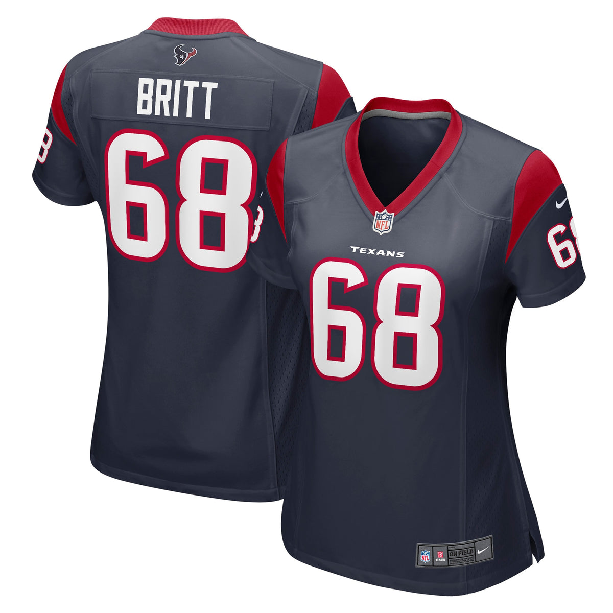 Justin Britt Houston Texans Nike Womens Game Jersey Navy