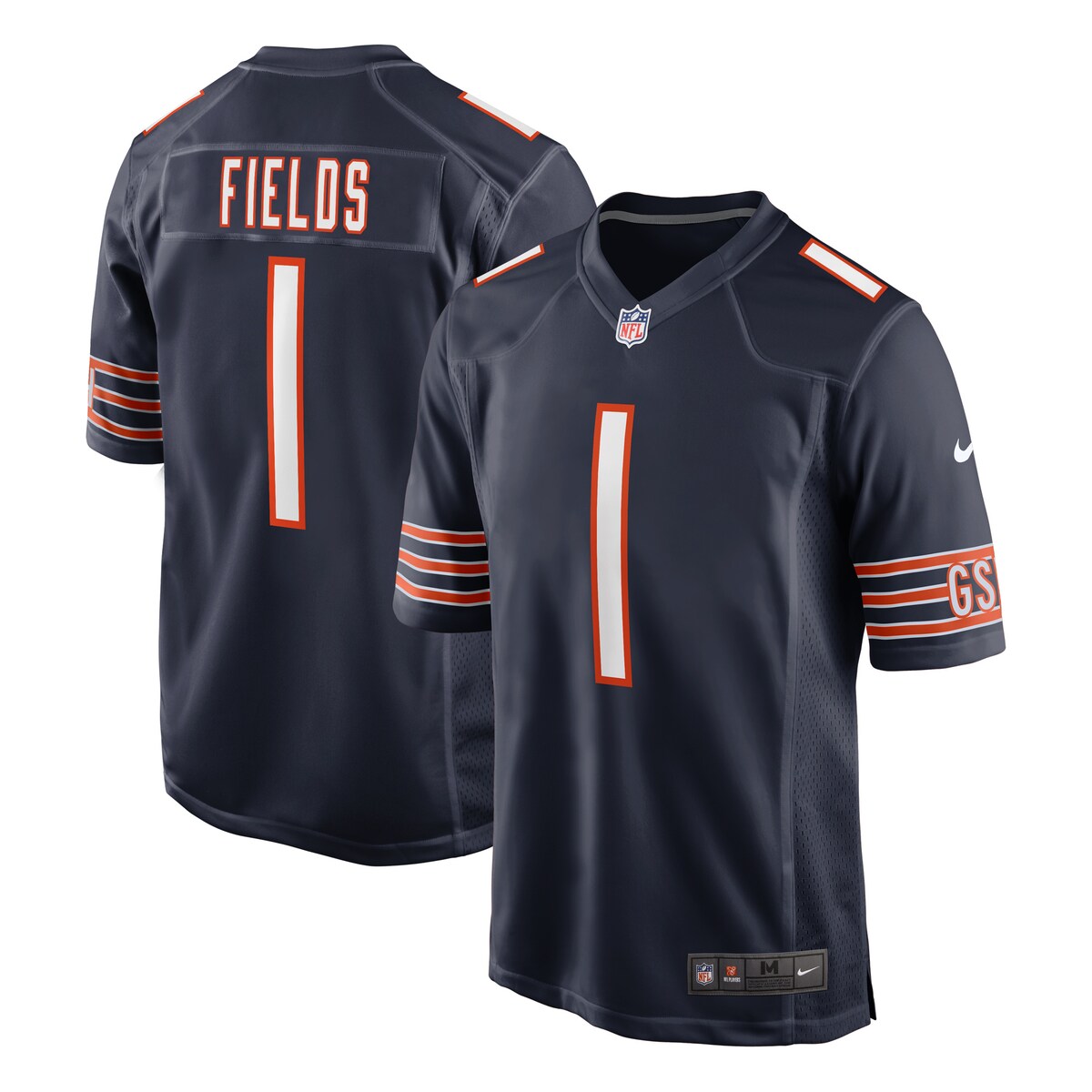 Justin Fields Chicago Bears Nike Game Jersey Navy