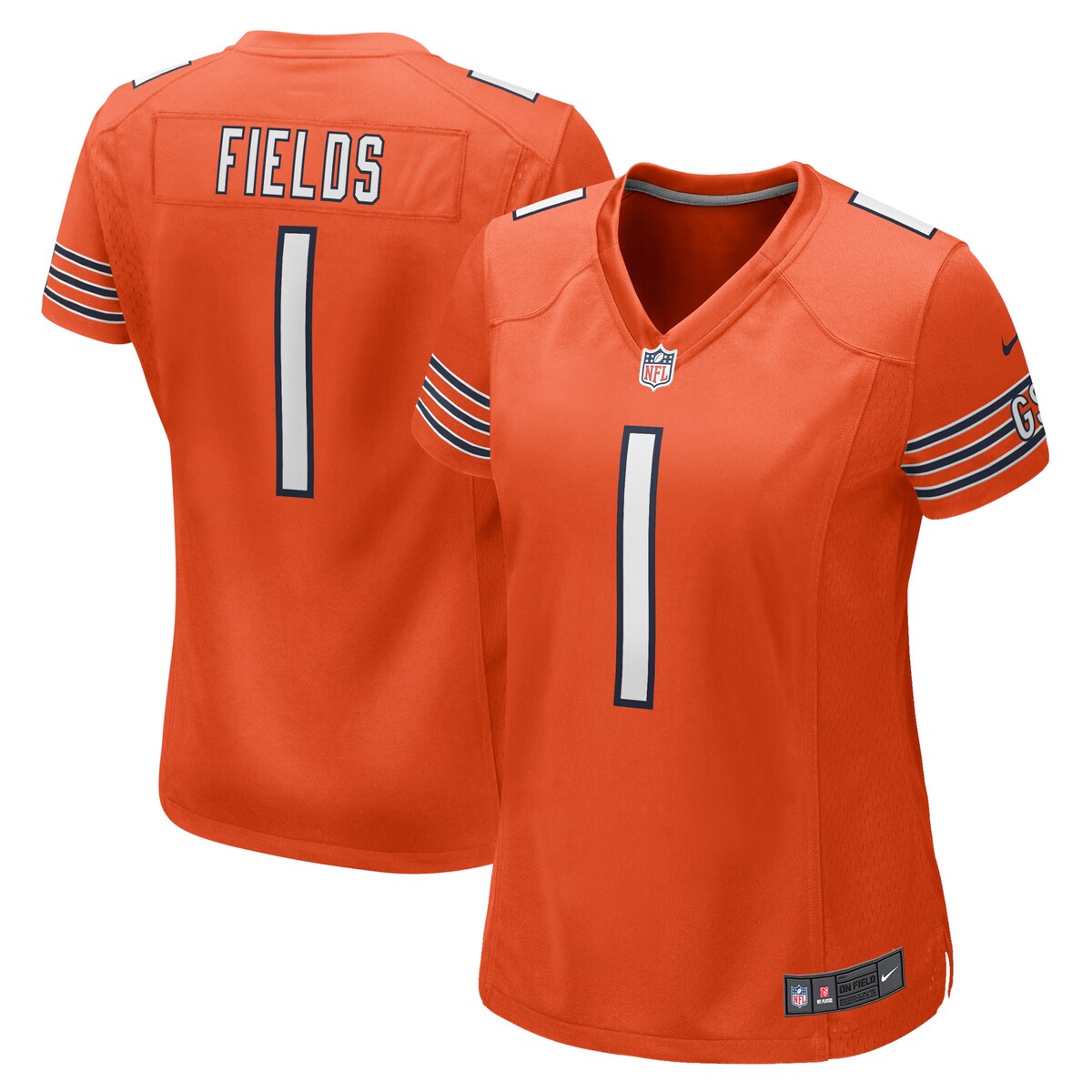 Justin Fields Chicago Bears Nike Womens Game Jersey Orange