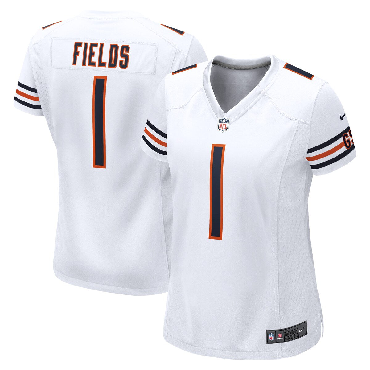 Justin Fields Chicago Bears Nike Womens Game Jersey White
