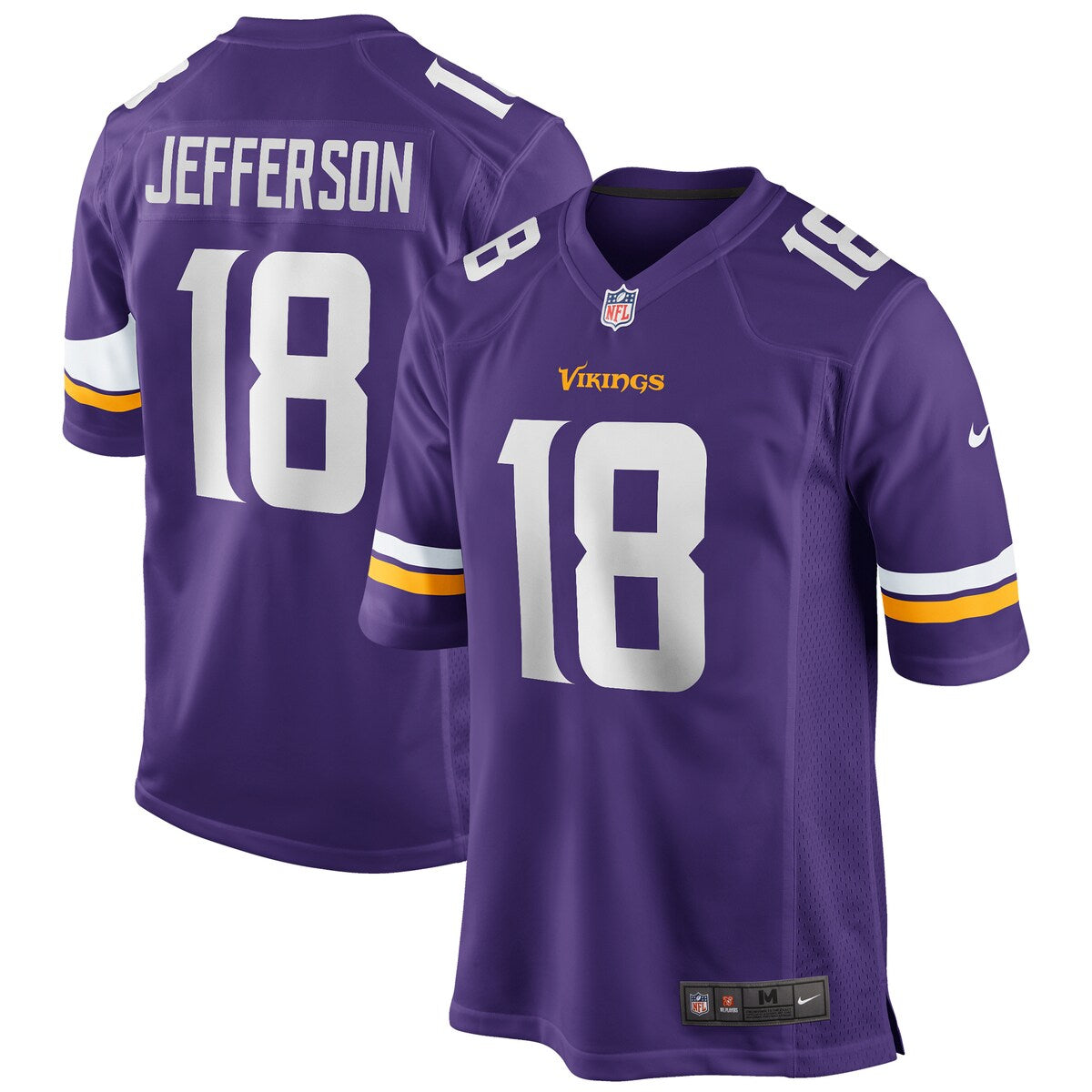 Justin Jefferson Minnesota Vikings Nike Player Game Jersey Purple