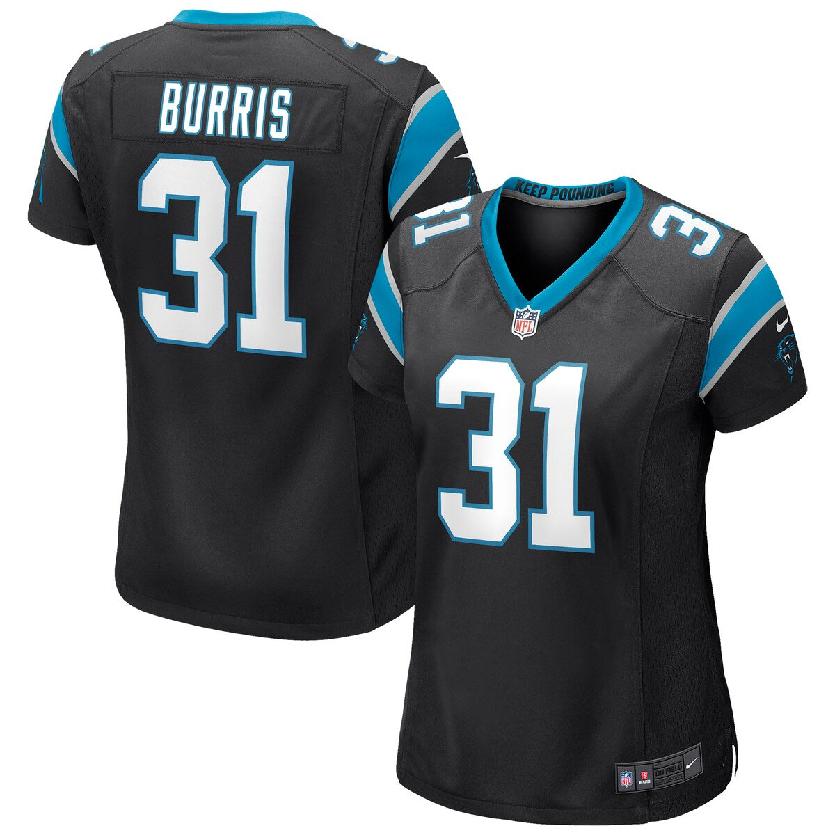 Juston Burris Carolina Panthers Nike Womens Game Jersey Black