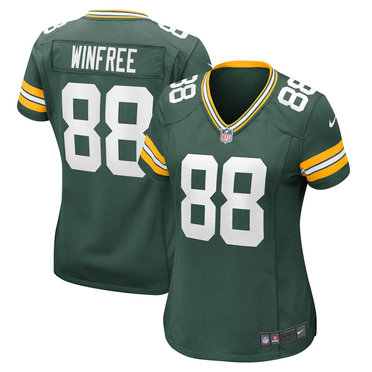 Juwann Winfree Green Bay Packers Nike Womens Game Jersey Green