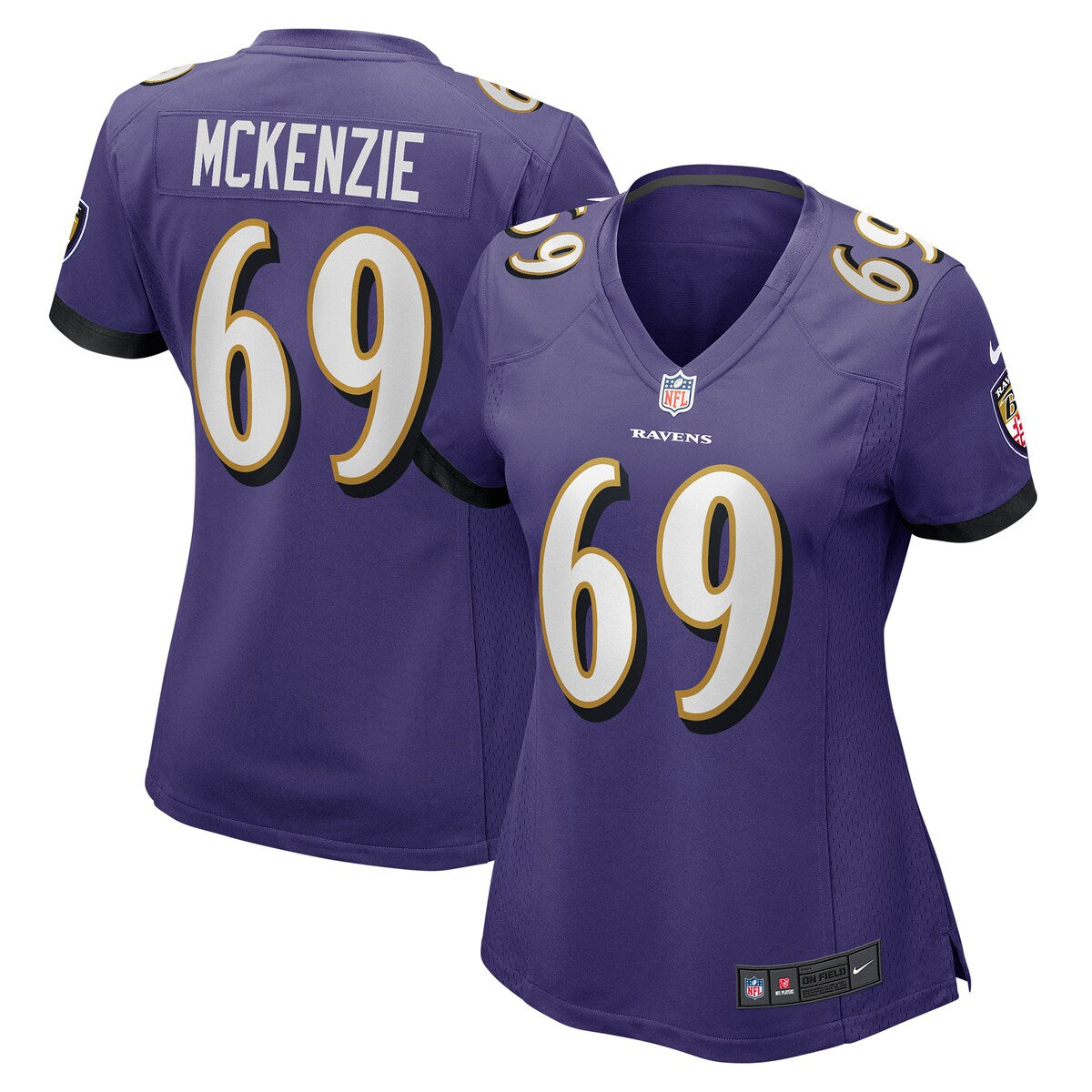 Kahlil Mckenzie Baltimore Ravens Nike Womens Game Jersey Purple