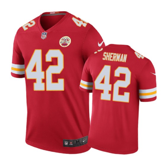 Kansas City Chiefs 95 Chris Jones Nike Color Rush Red Jersey