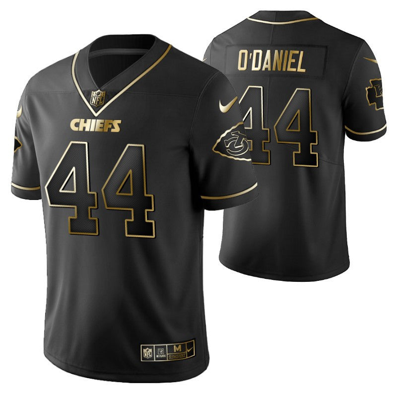Kansas City Chiefs Dorian Odaniel 44 2021 Nfl Golden Brandedition Black Jersey Gift For Chiefs Fans