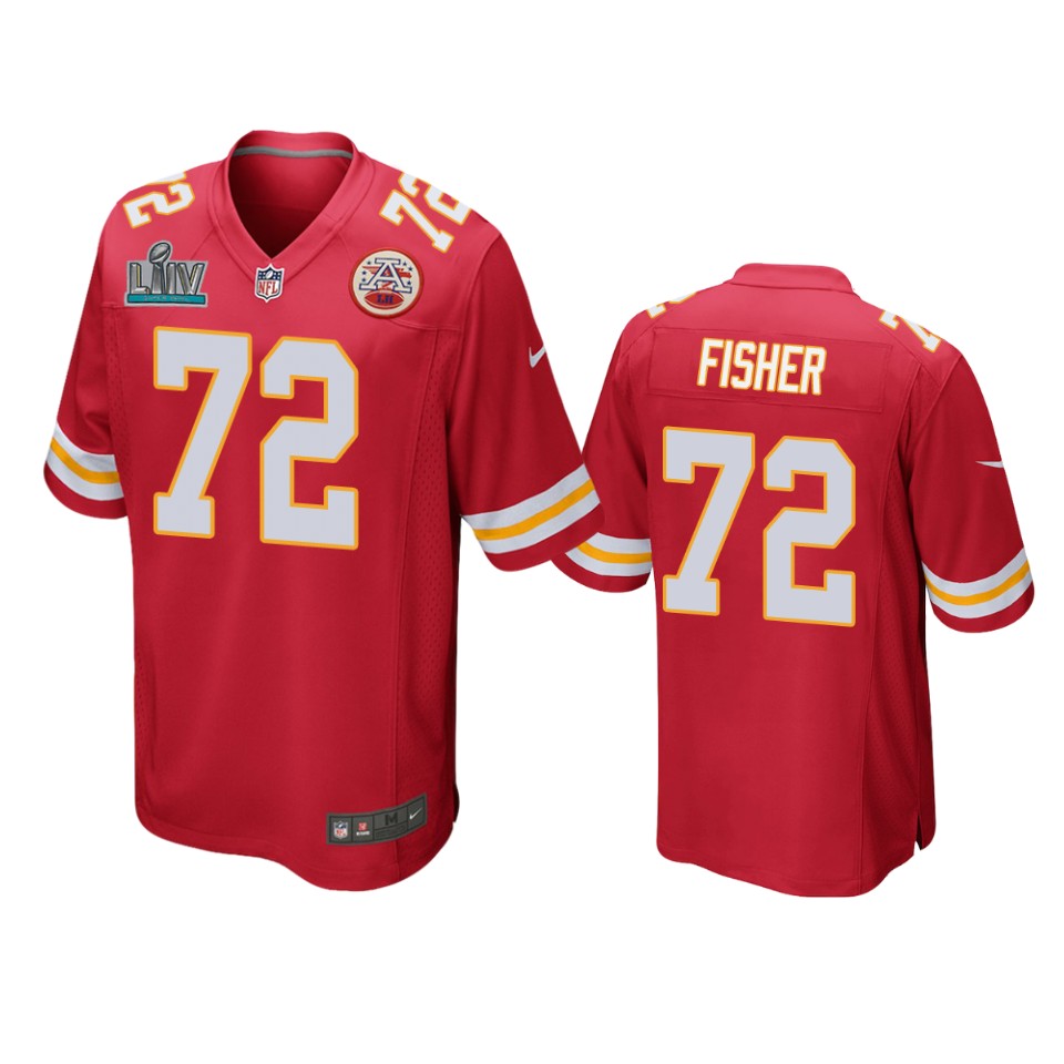 Kansas City Chiefs Eric Fisher Red Super Bowl Liv Game Jersey