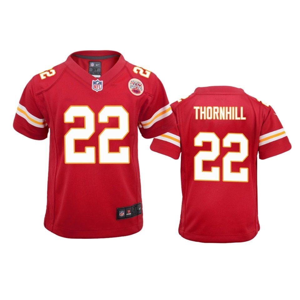 Kansas City Chiefs Juan Thornhill 2019 Nfl Draft Red Game Youth Jersey