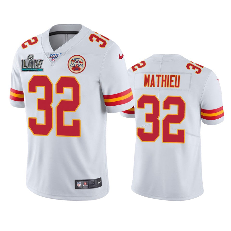 Kansas City Chiefs Tyrann Mathieu White Super Bowl Liv Vapor Limited Jersey