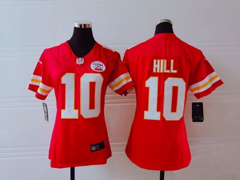 Kansas City Chiefs Tyreek Hill 10 Nfl 2020 New Arrival Red Womens Jersey
