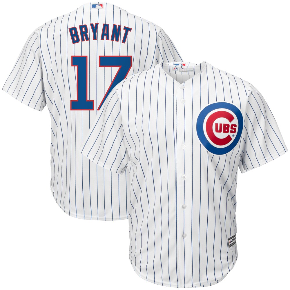Kris Bryant Chicago Cubs Majestic Big Tall Official Cool Base Player Jersey Whiteroyal