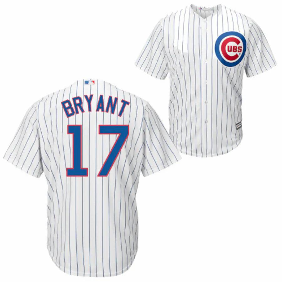 Kris Bryant Chicago Cubs Majestic Cool Base Player Jersey White