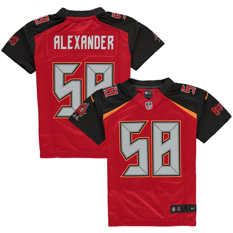 Kwon Alexander Tampa Bay Buccaneers Nike Youth Game Jersey Red