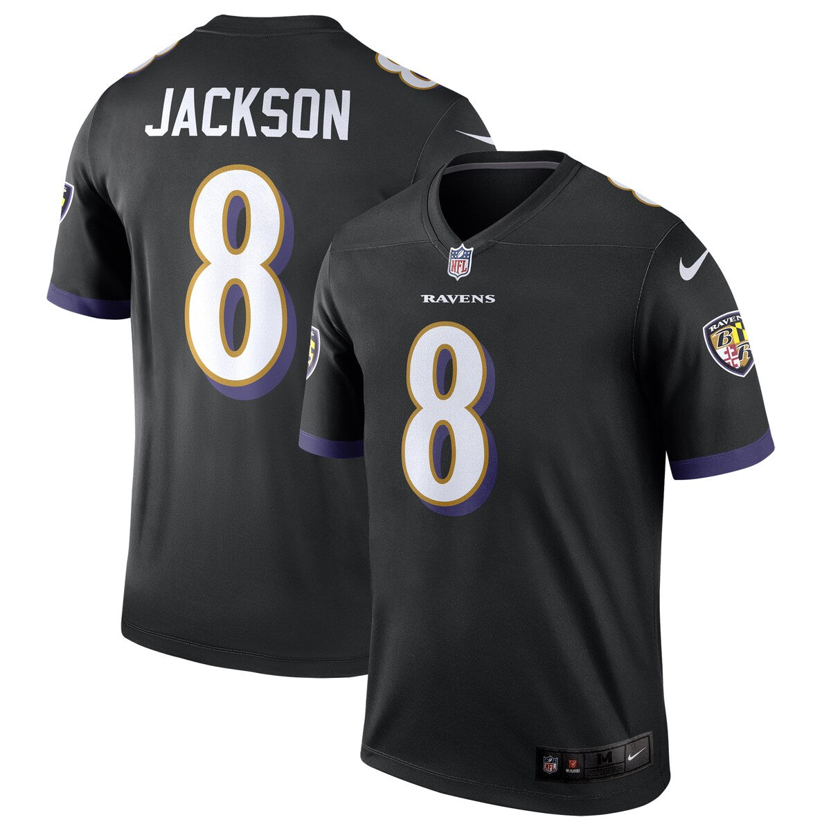Lamar Jackson Baltimore Ravens Nike Legend Jersey Black