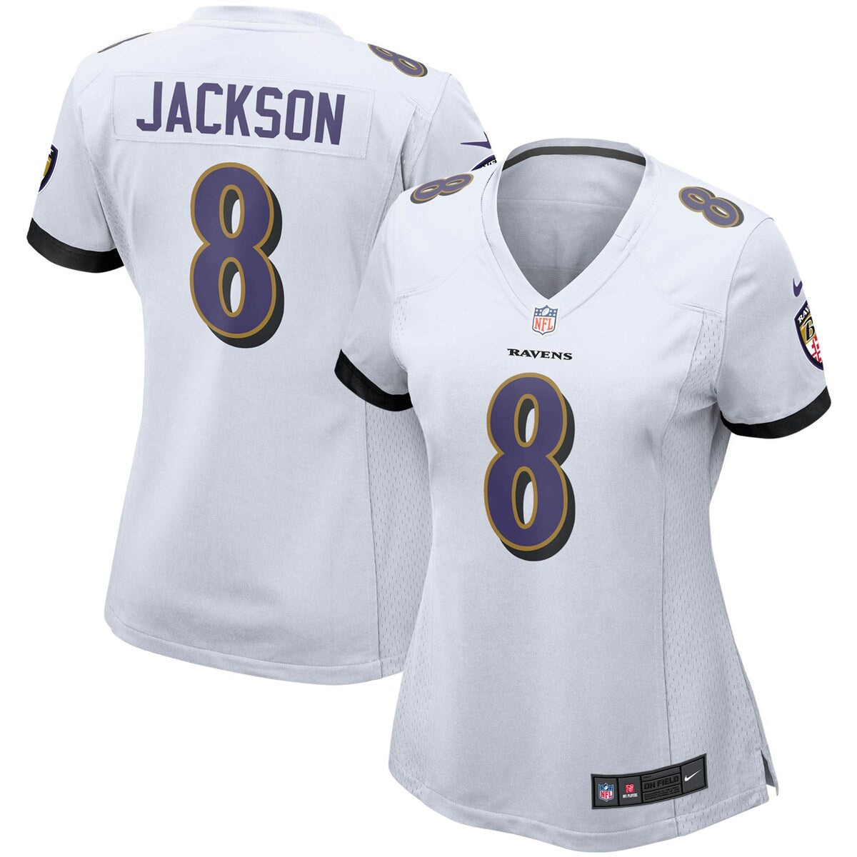Lamar Jackson Baltimore Ravens Nike Womens Game Jersey White