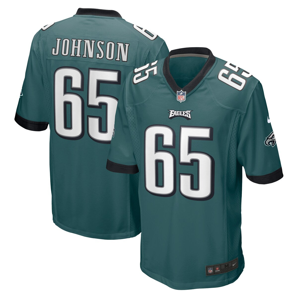 Lane Johnson Philadelphia Eagles Nike Game Jersey Midnight Green