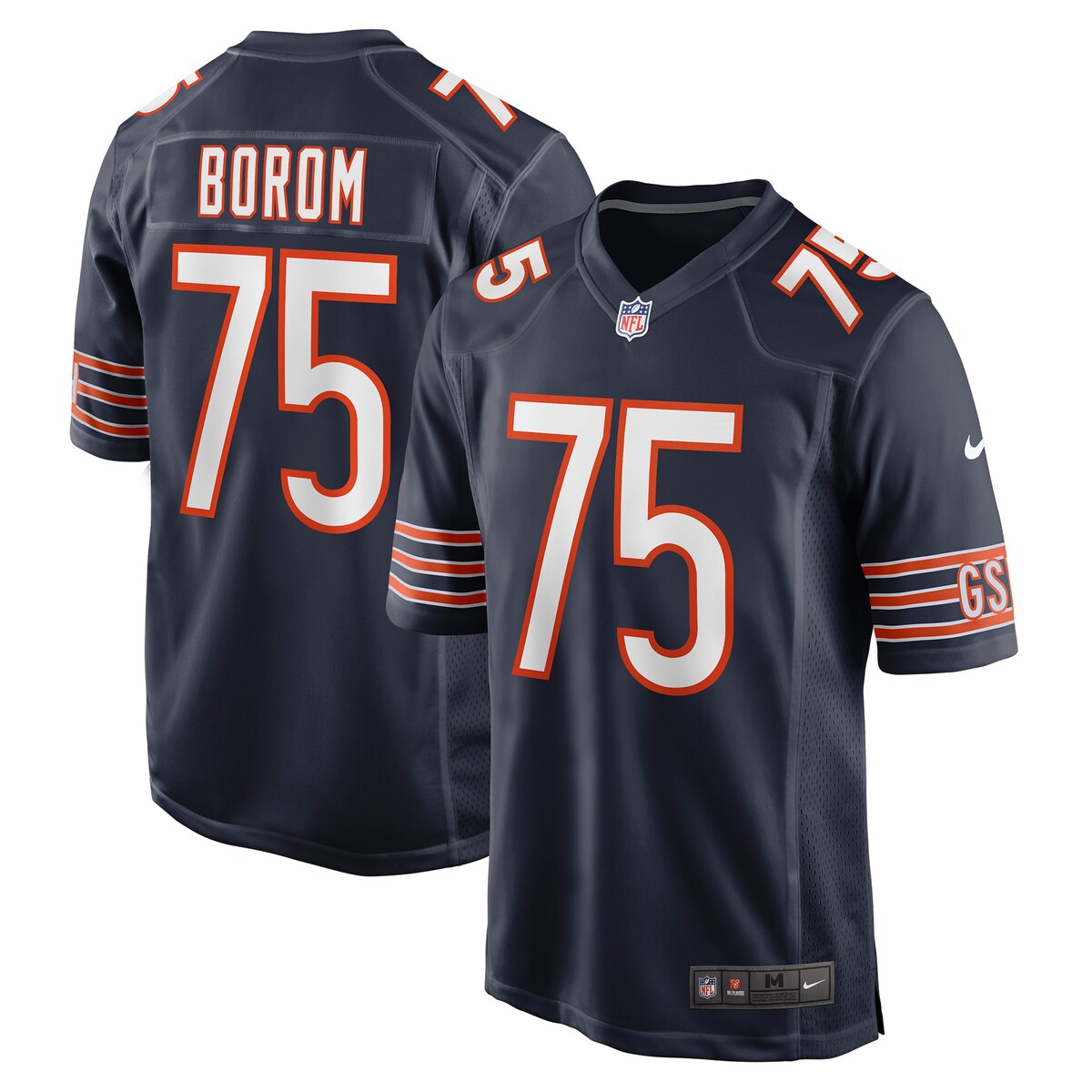 Larry Borom Chicago Bears Nike Game Jersey Navy