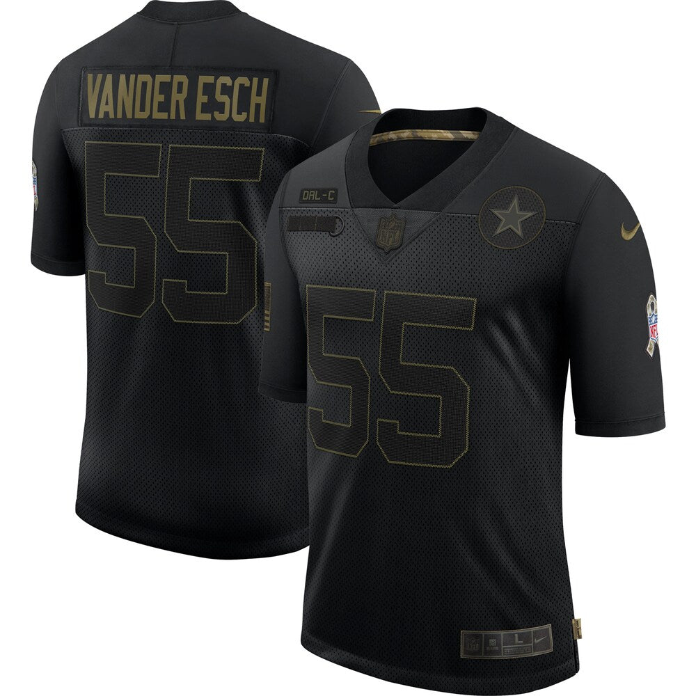 Leighton Vander Esch Dallas Cowboys 2020 Salute To Service Limited Jersey Black