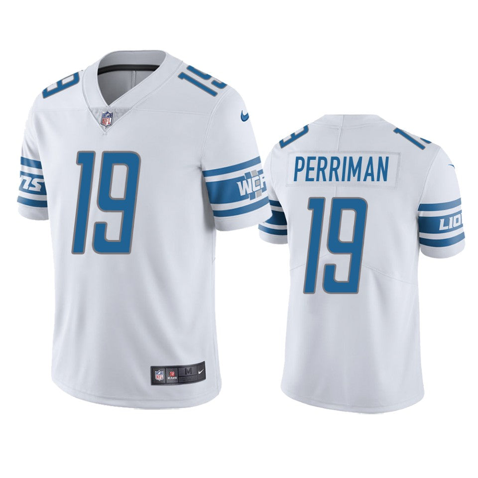 Lions Breshad Perriman Vapor Limited White Jersey