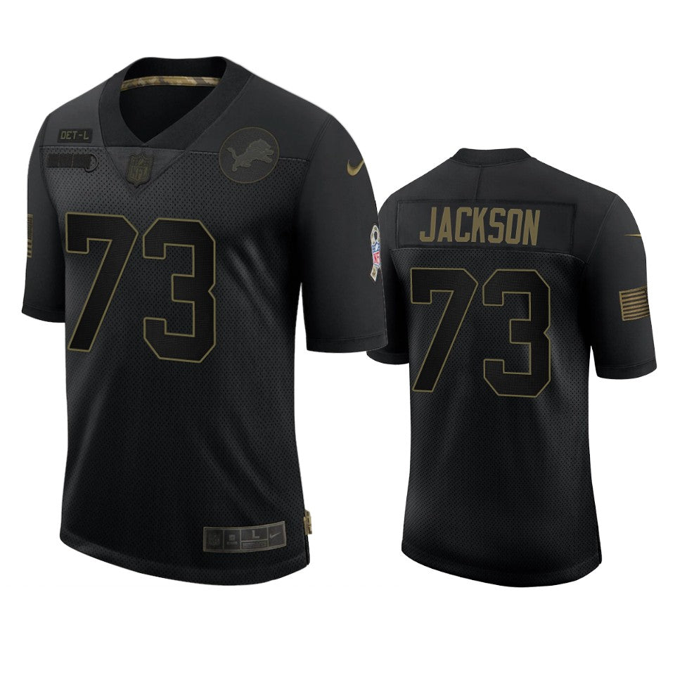 Lions Jonah Jackson Limited Jersey Black 2020 Salute To Service