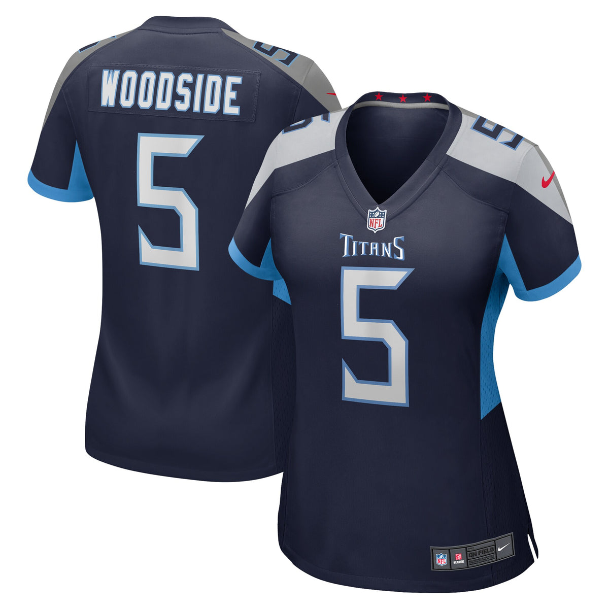 Logan Woodside Tennessee Titans Nike Womens Game Jersey Navy