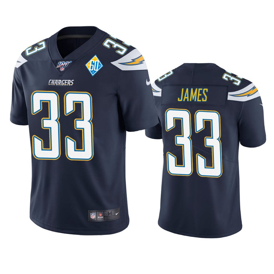 Los Angeles Chargers Derwin James Navy 60th Anniversary Vapor Limited Jersey