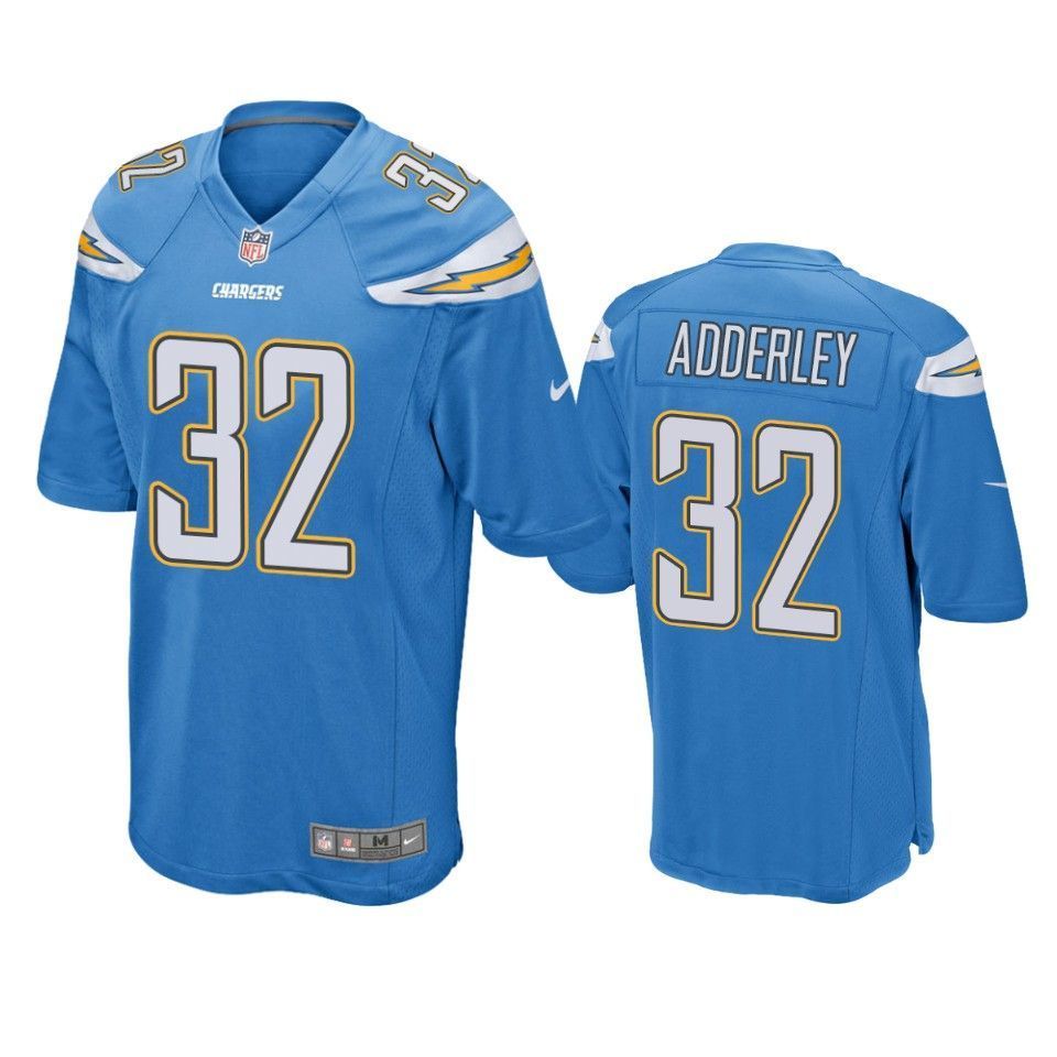 Los Angeles Chargers Nasir Adderley 2019 Nfl Draft Light Blue Game Jersey